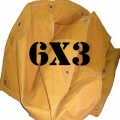 Lona Encerado 6x3 + Argolas c/ 50cm Lona Encerado 6x3 + Argolas c/ 50cm